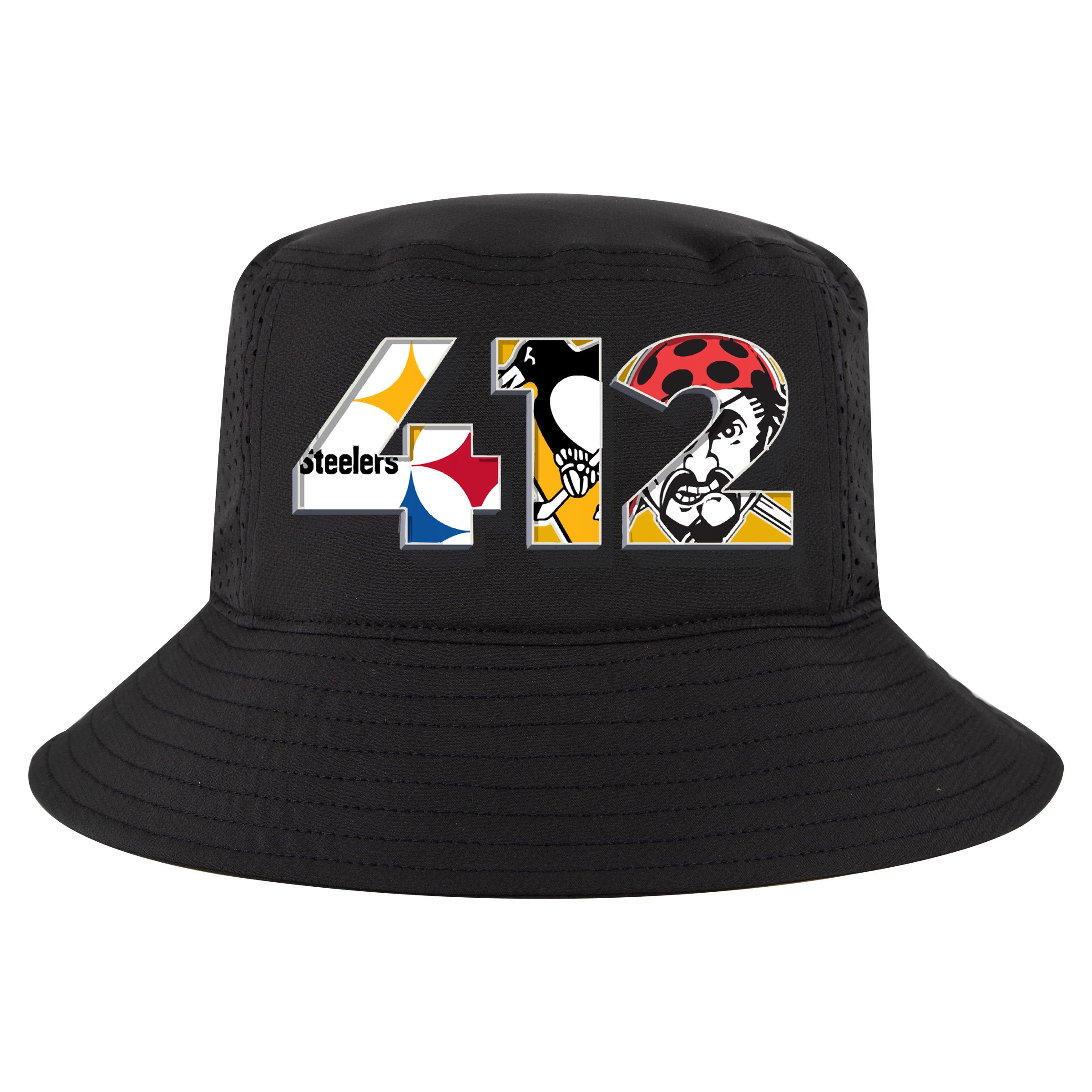 Area Code 412 Sports Teams For Pittsburgh Cool Comfort Performance Bucket Hat