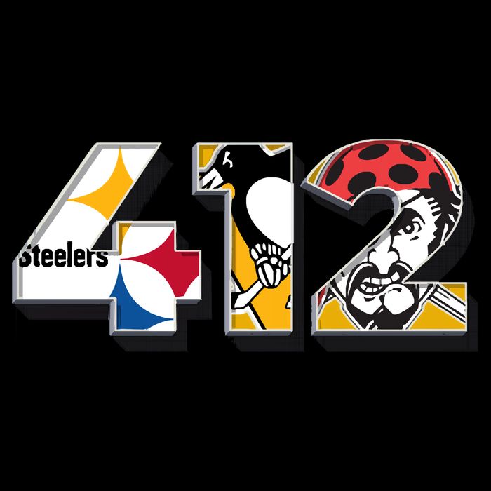 Area Code 412 Sports Teams For Pittsburgh Tall T-Shirt