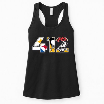 Area Code 412 Sports Teams For Pittsburgh Womens Tank Top