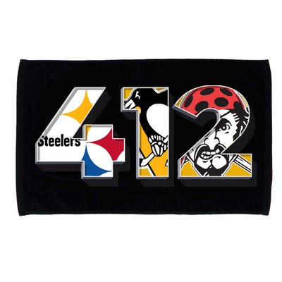 Area Code 412 Sports Teams For Pittsburgh Microfiber Hand Towel