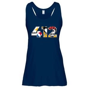 Area Code 412 Sports Teams For Pittsburgh Ladies Essential Flowy Tank