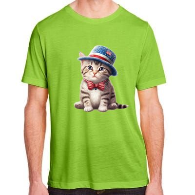 American Cat 4th Of July Cat Patriotic Cats American Shorthair Kitten Adult ChromaSoft Performance T-Shirt