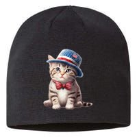 American Cat 4th Of July Cat Patriotic Cats American Shorthair Kitten Sustainable Beanie