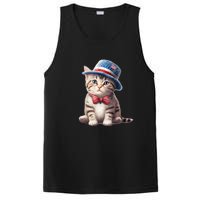 American Cat 4th Of July Cat Patriotic Cats American Shorthair Kitten PosiCharge Competitor Tank