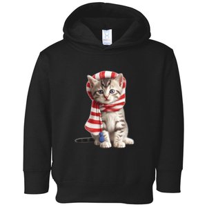 American Cat 4th Of July Cat Patriotic Cats American Shorthair Kitten Toddler Hoodie