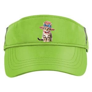 American Cat 4th Of July Cat Patriotic Cats Bengal Kitten Adult Drive Performance Visor