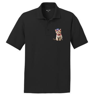 American Cat 4th Of July Cat Patriotic Cats Bengal Kitten PosiCharge RacerMesh Polo