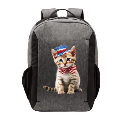 American Cat 4th Of July Cat Patriotic Cats Bengal Kitten Vector Backpack