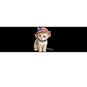 American Cat 4th Of July Cat Patriotic Cats Siberian Kitten Bumper Sticker