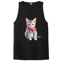 American Cat 4th Of July Cat Patriotic Cats Egyptian Mau Kitten PosiCharge Competitor Tank