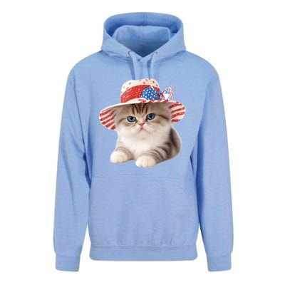 American Cat 4th Of July Cat Patriotic Cats Exotic Shorthair Kitten Unisex Surf Hoodie