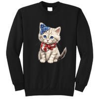 American Cat 4th Of July Cat Patriotic Cats Himalayan Kitten Sweatshirt