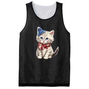 American Cat 4th Of July Cat Patriotic Cats Himalayan Kitten Mesh Reversible Basketball Jersey Tank