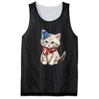 American Cat 4th Of July Cat Patriotic Cats Himalayan Kitten Mesh Reversible Basketball Jersey Tank