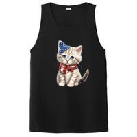 American Cat 4th Of July Cat Patriotic Cats Himalayan Kitten PosiCharge Competitor Tank