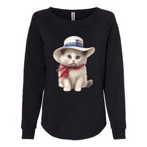 American Cat 4th Of July Cat Patriotic Cats Himalayan Kitten Womens California Wash Sweatshirt