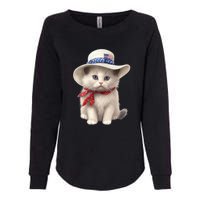 American Cat 4th Of July Cat Patriotic Cats Himalayan Kitten Womens California Wash Sweatshirt