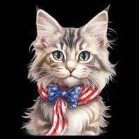American Cat 4th Of July Cat Patriotic Cats Maine Coon Kitten Mug