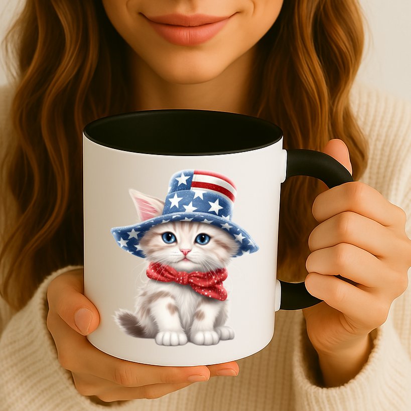 American Cat 4th Of July Cat Patriotic Cats Savannah Kitten Mug