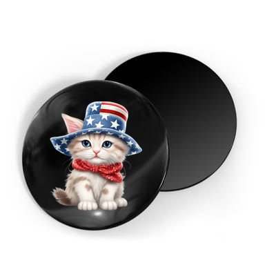 American Cat 4th Of July Cat Patriotic Cats Savannah Kitten Magnet