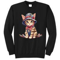 American Cat 4th Of July Cat Patriotic Cats Savannah Kitten Sweatshirt