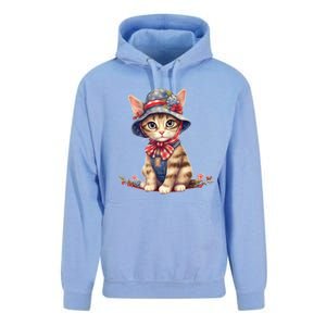 American Cat 4th Of July Cat Patriotic Cats Savannah Kitten Unisex Surf Hoodie