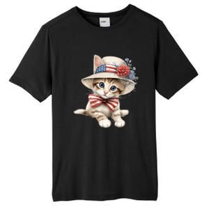 American Cat 4th Of July Cat Patriotic Cats Savannah Kitten Tall Fusion ChromaSoft Performance T-Shirt