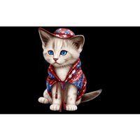 American Cat 4th Of July Cat Patriotic Cats Somali Kitten Bumper Sticker