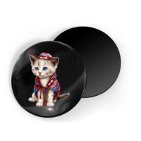 American Cat 4th Of July Cat Patriotic Cats Somali Kitten Magnet