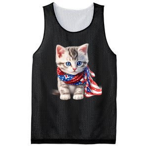 American Cat 4th Of July Cat Patriotic Cats Somali Kitten Mesh Reversible Basketball Jersey Tank