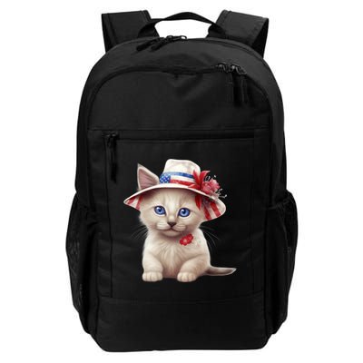 American Cat 4th Of July Cat Patriotic Cats Somali Kitten Backpack