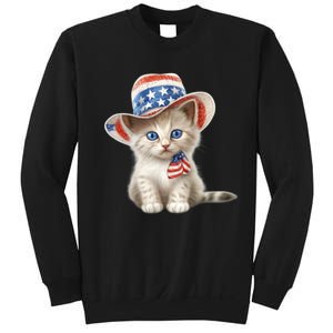 American Cat 4th Of July Cat Patriotic Cats Somali Kitten Sweatshirt