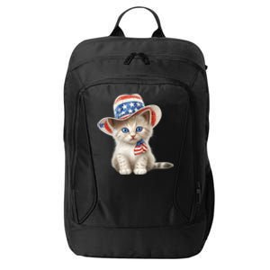 American Cat 4th Of July Cat Patriotic Cats Somali Kitten City Backpack