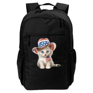 American Cat 4th Of July Cat Patriotic Cats Somali Kitten Daily Commute Backpack