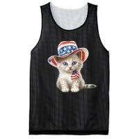 American Cat 4th Of July Cat Patriotic Cats Somali Kitten Mesh Reversible Basketball Jersey Tank