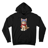 American Cat 4th Of July Cat Patriotic Cats Manx Kitten Hoodie