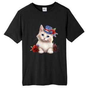 American Cat 4th Of July Cat Patriotic Cats Somali Kitten Tall Fusion ChromaSoft Performance T-Shirt