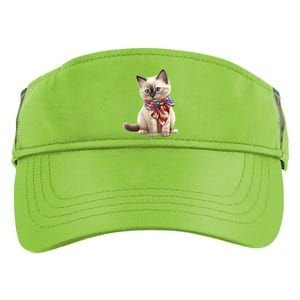 American Cat 4th Of July Cat Patriotic Cats Birman Kitten Adult Drive Performance Visor