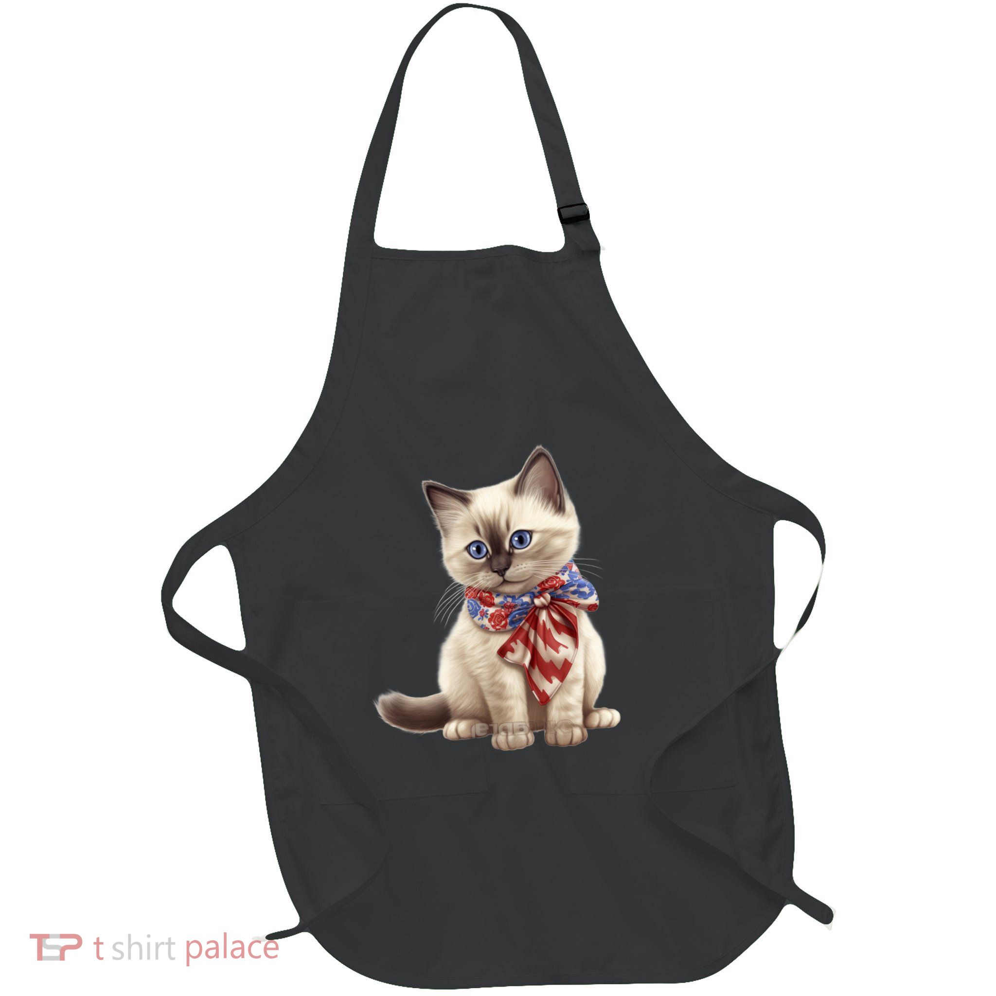 American Cat 4th Of July Cat Patriotic Cats Birman Kitten Apron