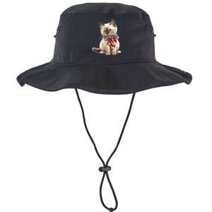 American Cat 4th Of July Cat Patriotic Cats Birman Kitten Legacy Cool Fit Booney Bucket Hat