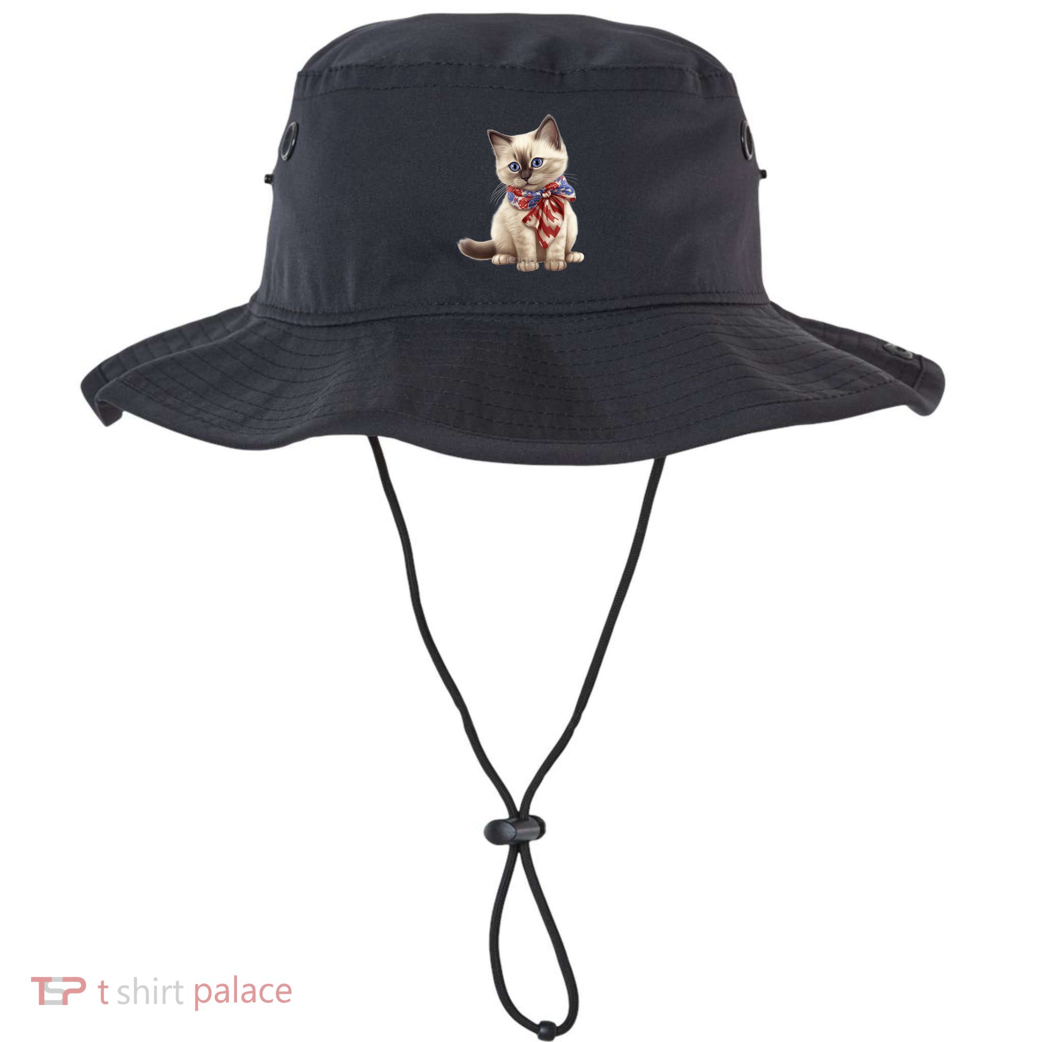 American Cat 4th Of July Cat Patriotic Cats Birman Kitten Bucket Hat