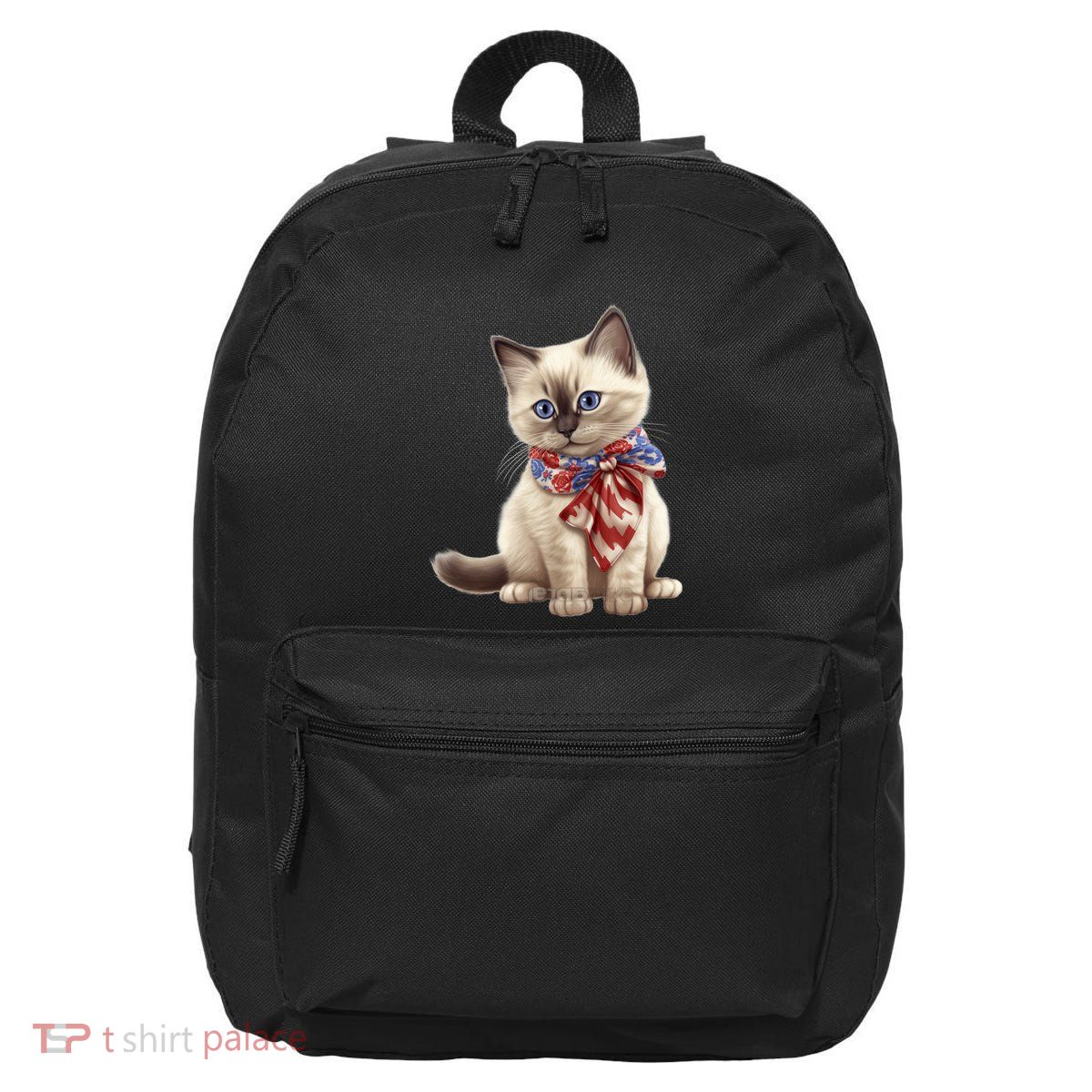 American Cat 4th Of July Cat Patriotic Cats Birman Kitten 16 in Basic Backpack