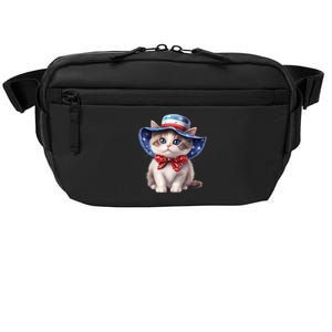 American Cat 4th Of July Cat Patriotic Cats Bombay Kitten Crossbody Pack