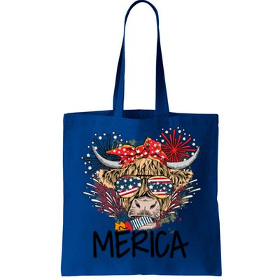 Americas Cow 4th Of July Cool Gift Tote Bag