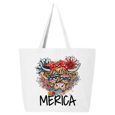 Americas Cow 4th Of July Cool Gift 25L Jumbo Tote