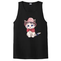 American Cat 4th Of July Cat Patriotic Cats Somali Kitten PosiCharge Competitor Tank