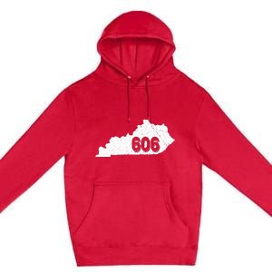 Area Code 606 Pikeville Middlesborough Ky Premium Pullover Hoodie