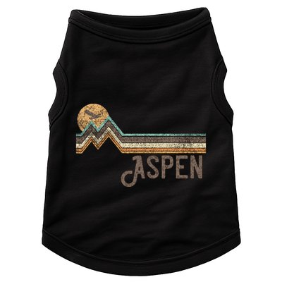 Aspen Colorado 70s 80s Retro Style Vintage Distressed Doggie Tank