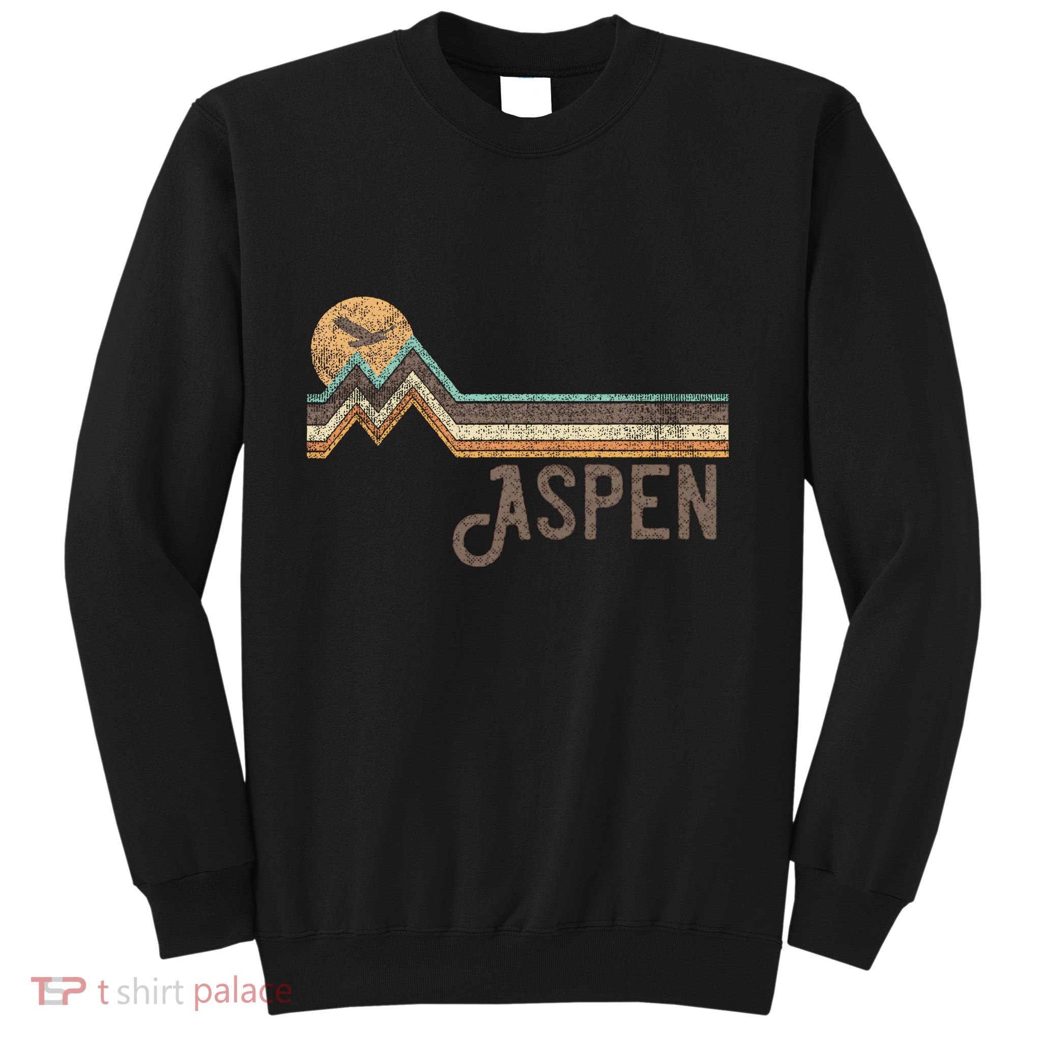 Aspen Colorado 70s 80s Retro Style Vintage Distressed Sweatshirt