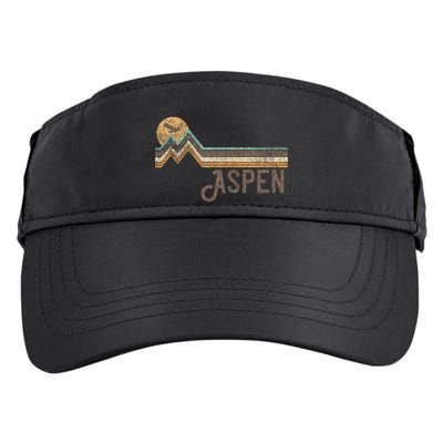 Aspen Colorado 70s 80s Retro Style Vintage Distressed Adult Drive Performance Visor